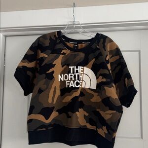 The North Face Black and Brown Camouflage Tee
